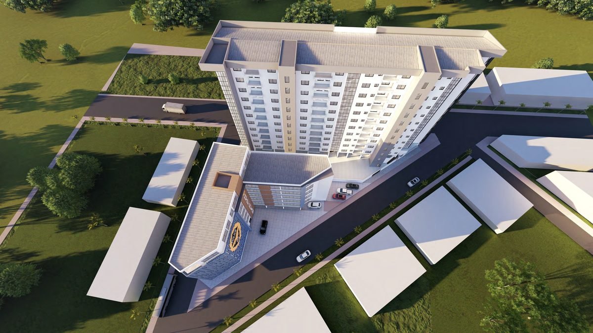 Vue aérienne angle opposé